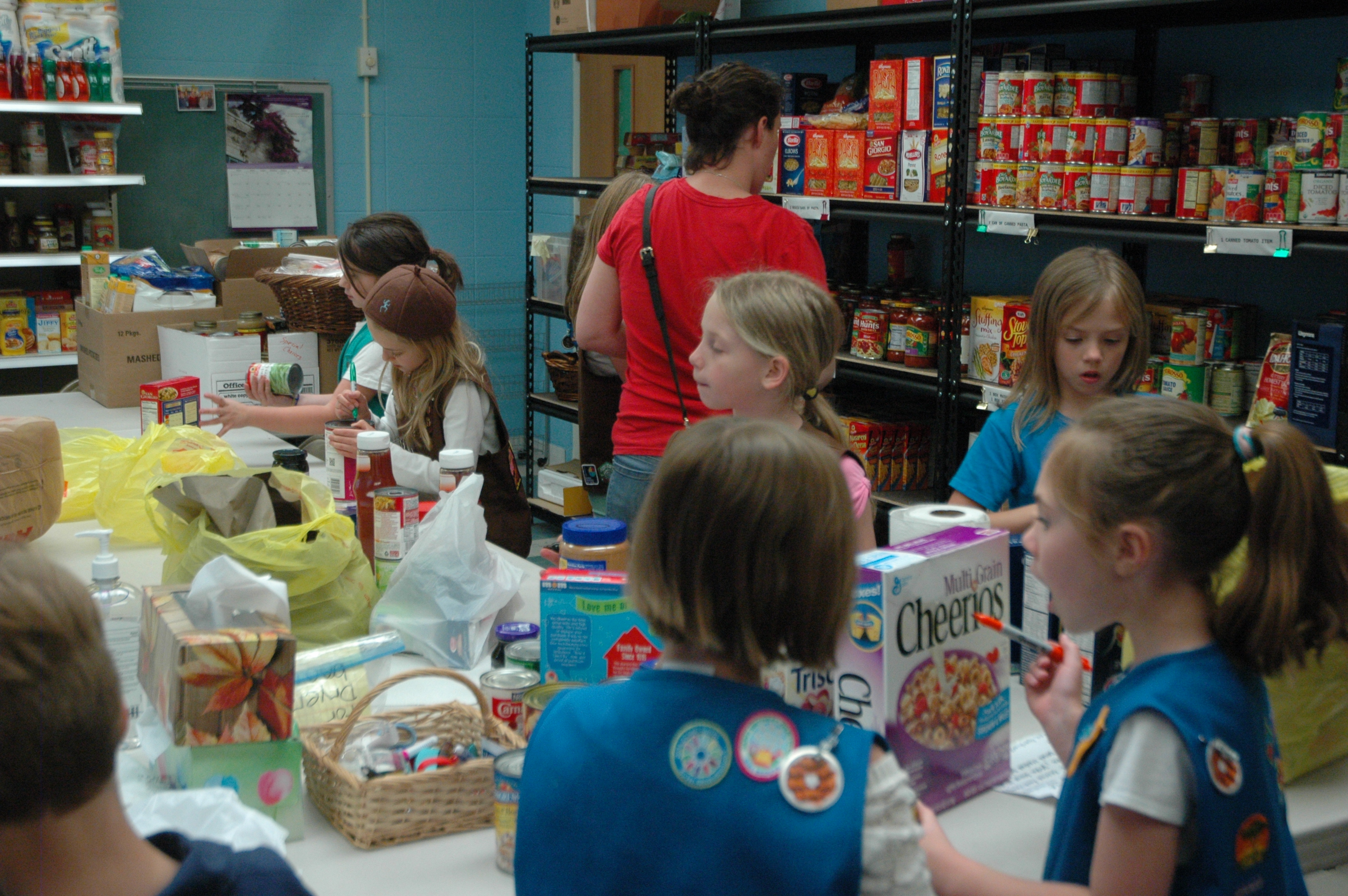 Food Pantry Sorting and Stocking